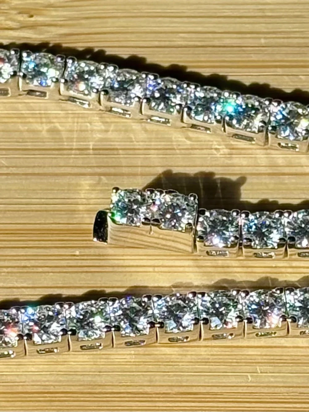 The “Ultimate” Moissanite tennis bracelet in sterling or Argentium silver!